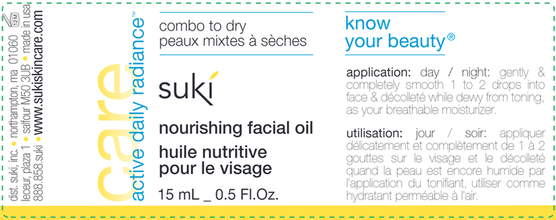 Nourishing Facial Oil (Suki Skincare) Label