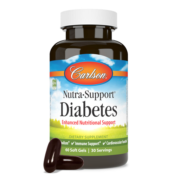 NutraSupport Diabetes 60 Gels (Carlson Labs)