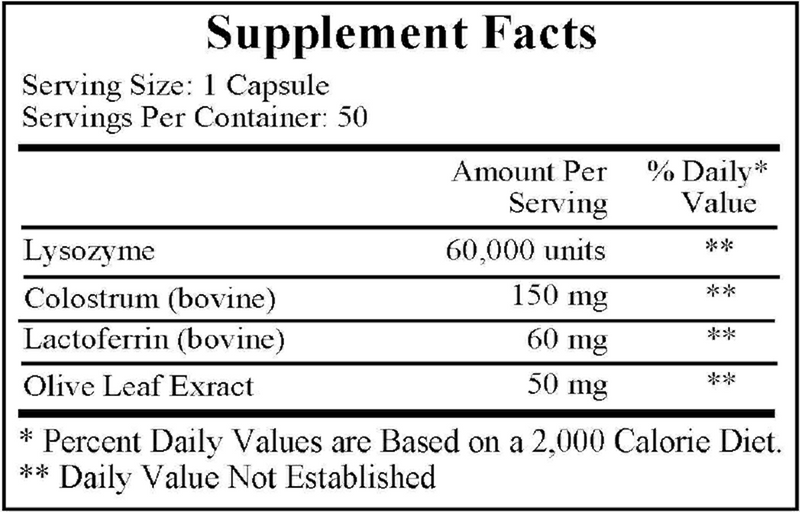 Nutricillin (Ecological Formulas) Supplement Facts