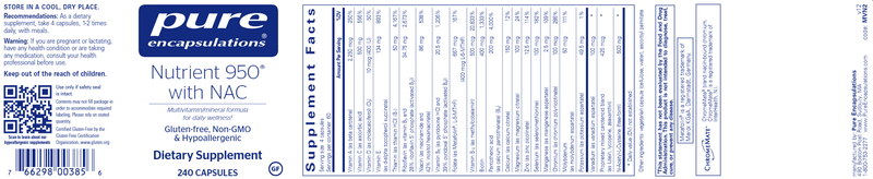 Nutrient 950 With Nac 240's