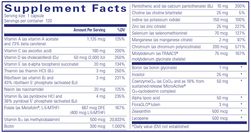 O.N.E. Multivitamin 120 Count