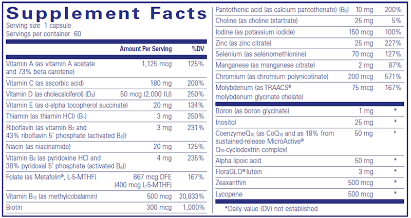 O.N.E. Multivitamin 60 Count