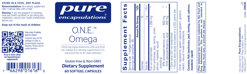 O.N.E. Omega 60 Count