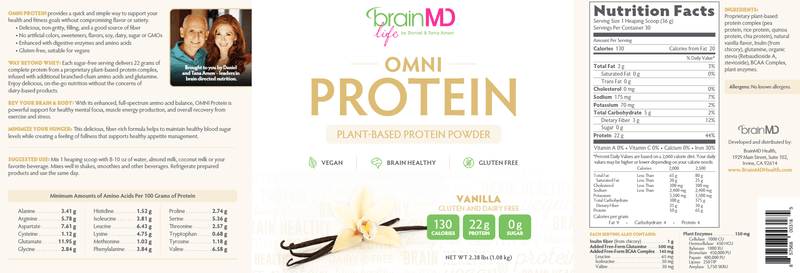 Omni Protein Powder  Plant-based Vanilla Protein