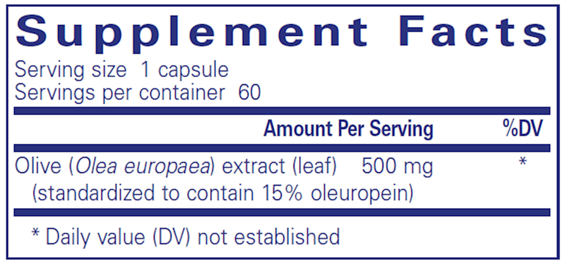 Olive Leaf Extract 60 Count