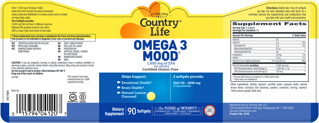 Omega 3 Mood Country Life