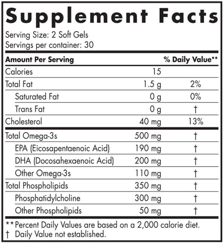 BACKORDER ONLY - Omega-3 Phospholipids 60 Soft Gels