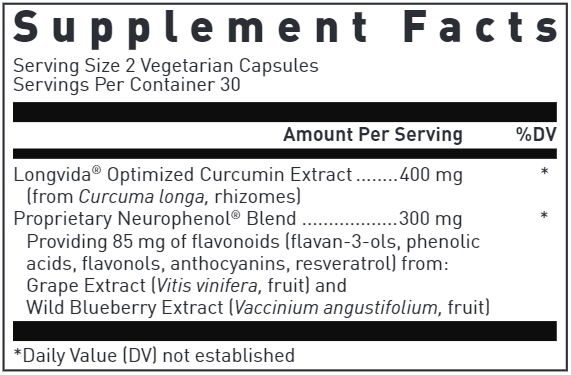 Optimized Curcumin with Neurophenol