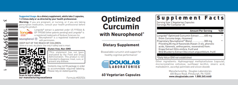 Optimized Curcumin with Neurophenol