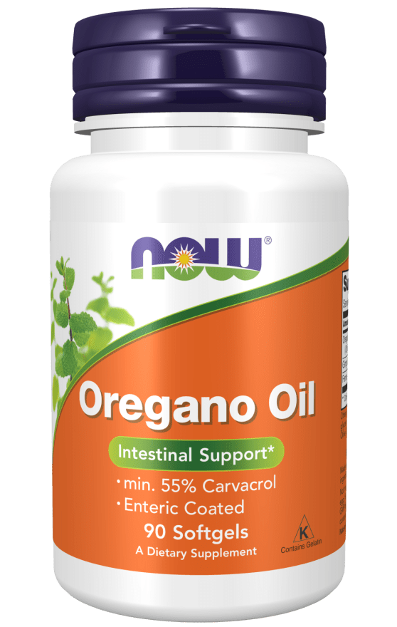 Oregano Oil Softgels (NOW) Front