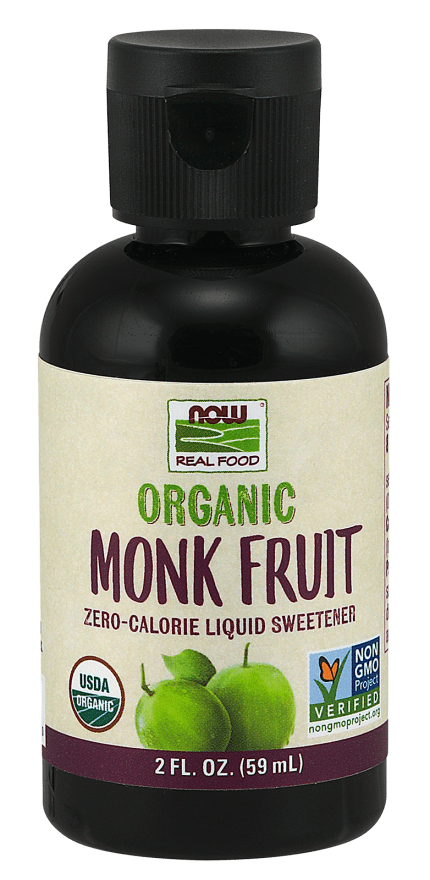 Organic Liquid Monk Fruit (NOW) Front