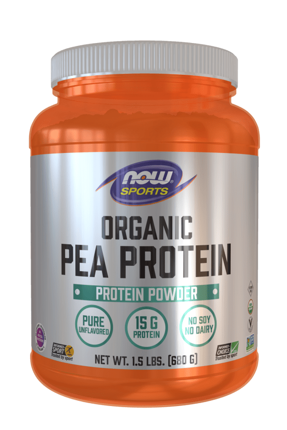 Organic Pea Protein (NOW) Front