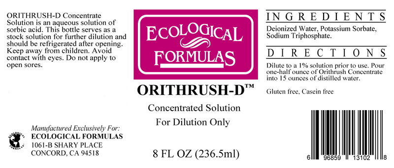 Orithrush-D (Ecological Formulas) Label