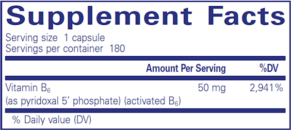 P5P 50 (activated B6) 180ct