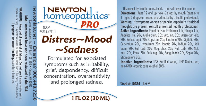 PRO Distress Mood Sadness (Newton Pro) Label