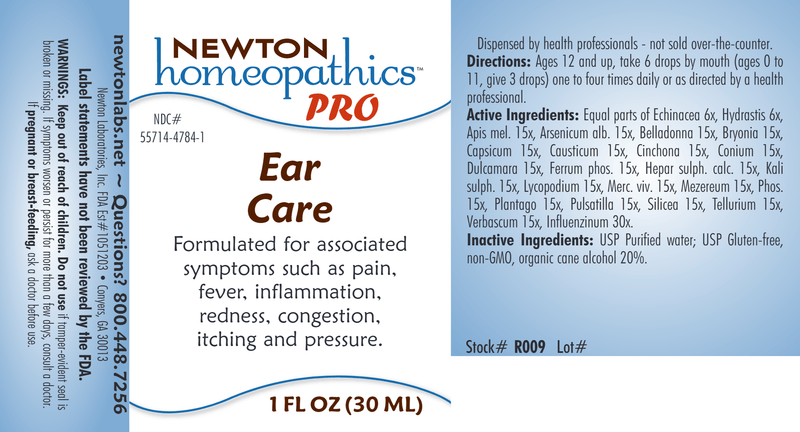 PRO Ear Care (Newton Pro) Label