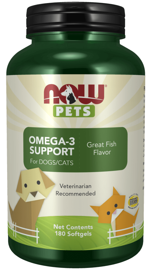 Pets Omega-3 (Cats & Dogs) (NOW) Front