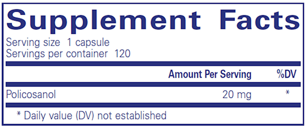 Policosanol 20 mg 120 Count