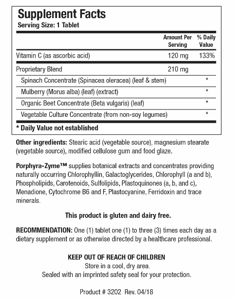 Porphyra-Zyme (Biotics Research) Supplement Facts