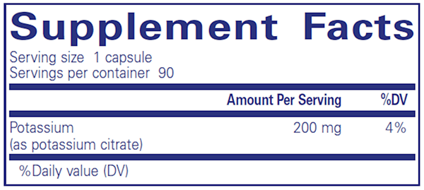 Potassium (Citrate) 90ct