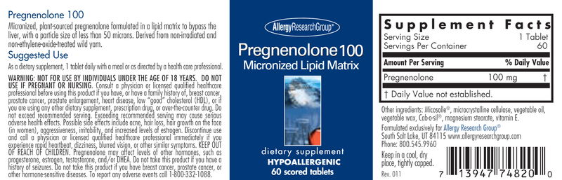 Pregnenolone 100 mg