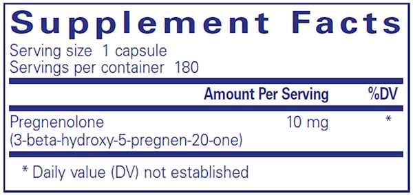 Pregnenolone 10 mg 180 Count