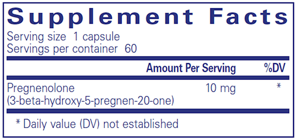 Pregnenolone 10 mg 60ct