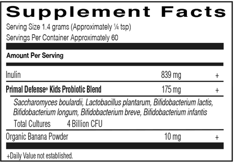 Primal Defense Kids (Garden of Life) Supplement Facts