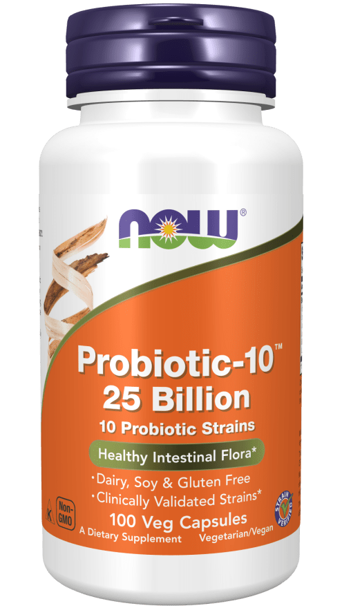 Probiotic-10 25 Billion (NOW) Front