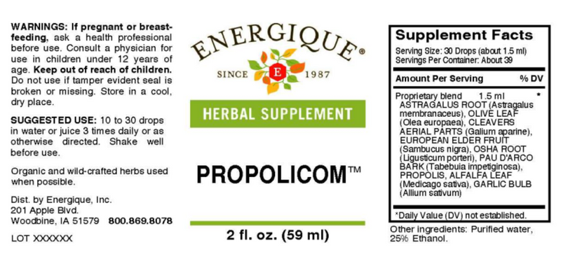 Propolicom (Energique) Label