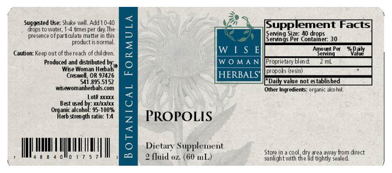 Propolis (Wise Woman Herbals) Supplement Facts