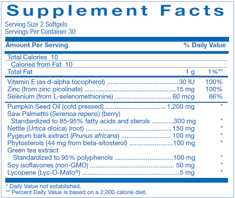 Prostana (Anabolic Laboratories) Supplement Facts