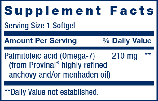 Provinal® Purified Omega-7 (Life Extension) Supplement Facts