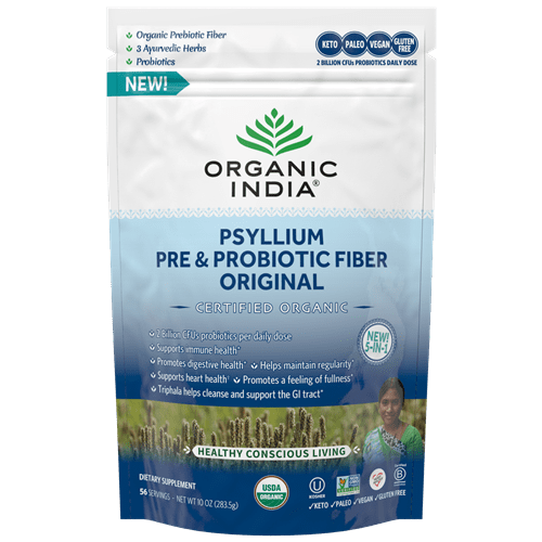 Psyllium Pre & Probiotic Fiber Original Organic India