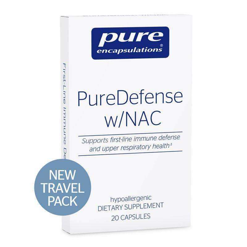 PureDefense w/NAC travel pack (Pure Encapsulations) Front