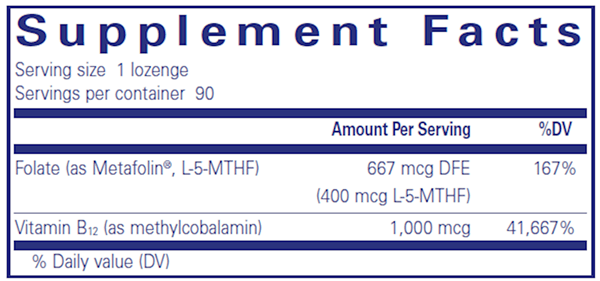 BACKORDER ONLY - PureMelt B12 Folate 90's