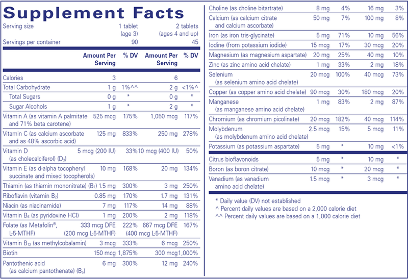 BACKORDER ONLY - PurePals (with iron) chewable tablets