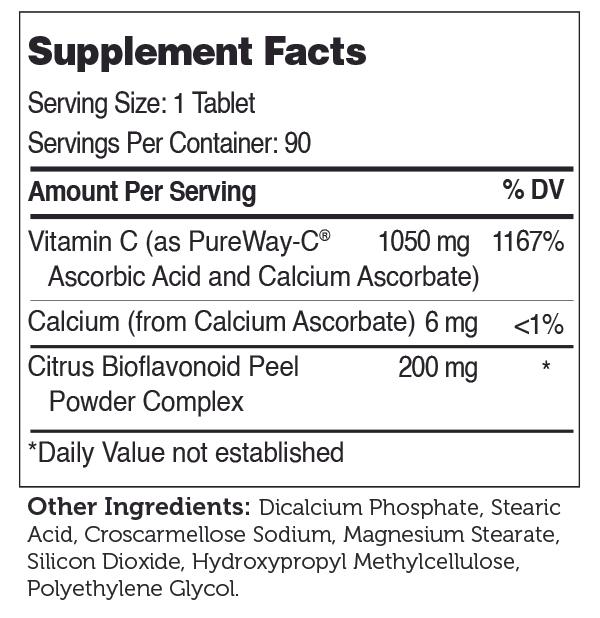 pureway-c (advanced nutrition by zahler) supplement facts