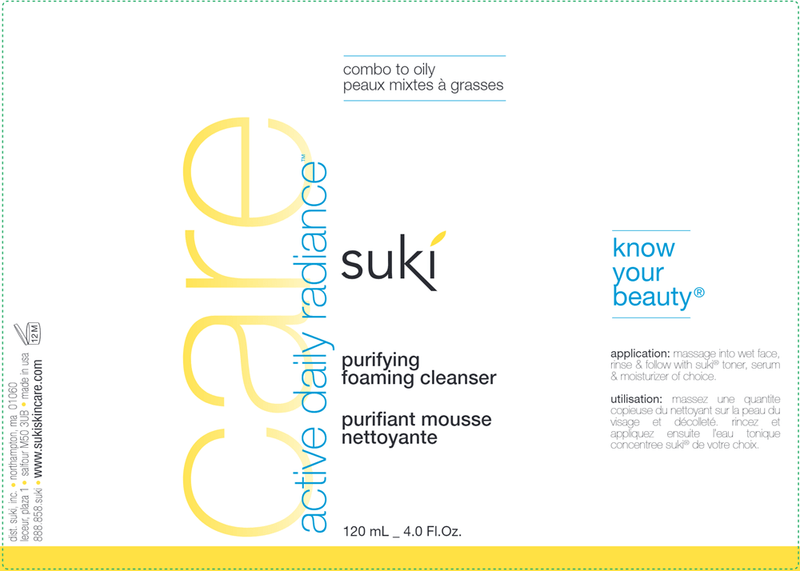 Purifying Foaming Cleanser (Suki Skincare) Label