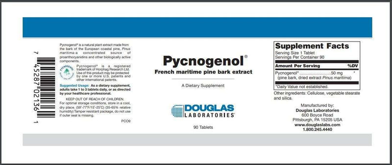 BACKORDER ONLY - Pycnogenol (50 Mg) 90 Count