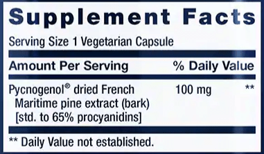 Pycnogenol® (Life Extension) Supplement Facts