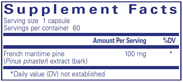 Pycnogenol 100 mg 60 Count