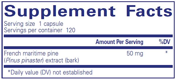 Pycnogenol 50 Mg. 120 Count