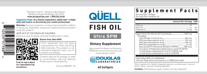 BACKORDER ONLY - QÜELL® FISH OIL ULTRA SPM