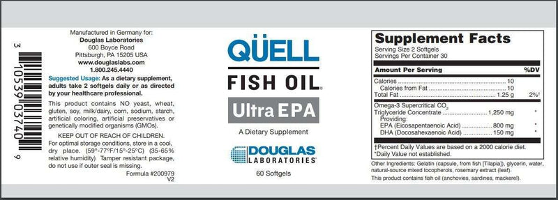 BACKORDER ONLY - Quell Fish Oil Ultra Epa