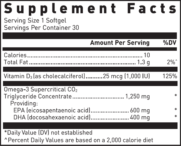 BACKORDER ONLY - Quell Fish Oil Epa/Dha Plus D 30 Count