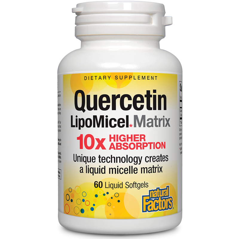 Quercetin LipoMicel Matrix (Natural Factors) Front