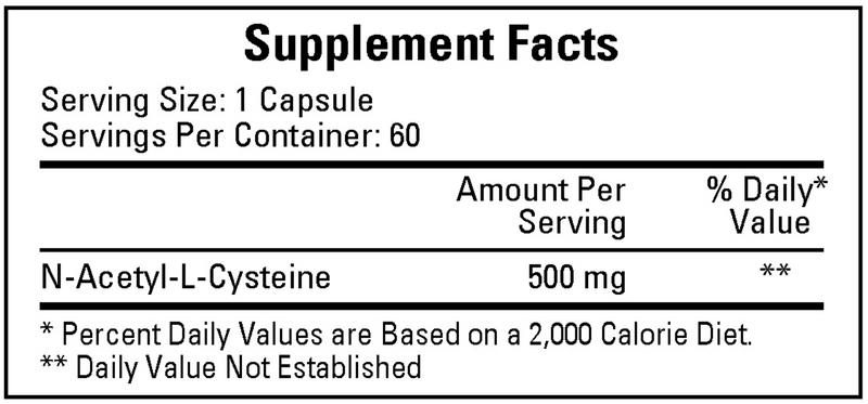 RESBID (Ecological Formulas) Supplement Facts