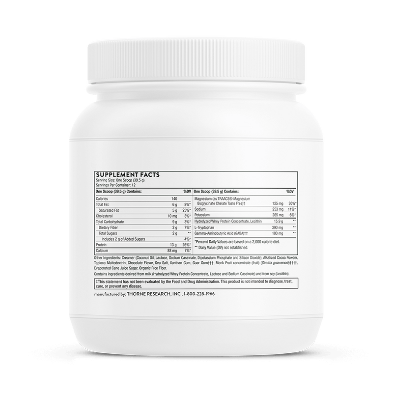 RecoveryPro Chocolate Thorne Supplements