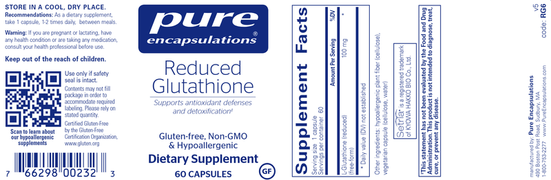 Reduced Glutathione 60 Count